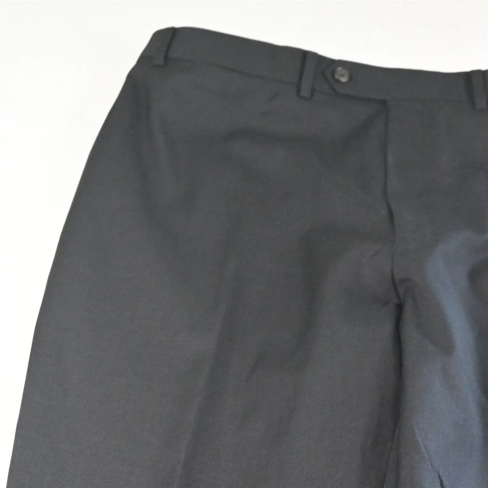 Ralph Lauren 48L 38x36‎ Charcoal Gray 100% Wool Double Breasted Mens Suit